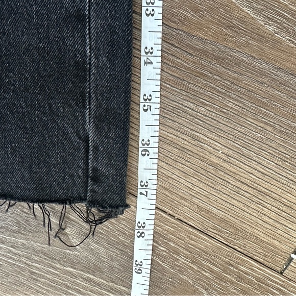 Levi’s Black Distressed Women’s Ripped Denim Straight Leg Jeans - Picture 6 of 6